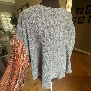 Gray and Orange Women's Sweater